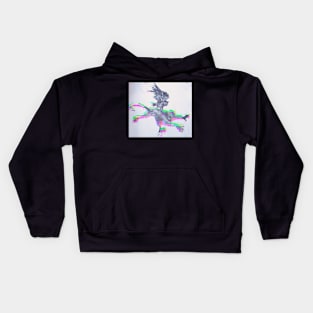 Glitch Owl Annoying A Monkey Kids Hoodie